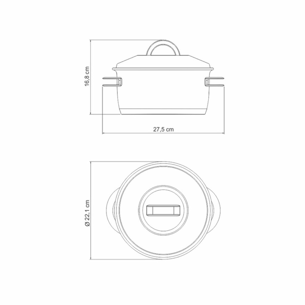 CACEROLA TRAMONTINA 62504/200 SOLAR 20CM.50420