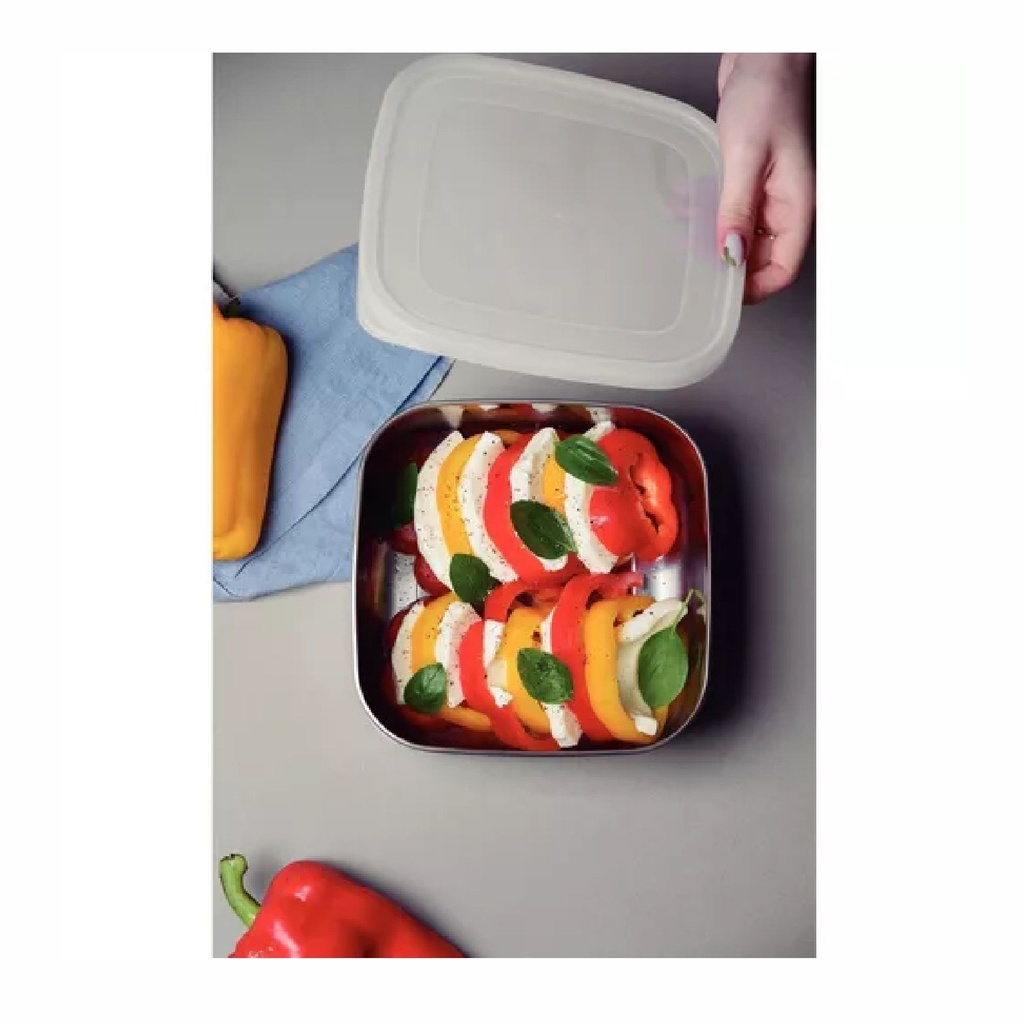 CONTENEDOR TRAMONTINA 61223/730 CUADRADO DE 23.6X23.6CM