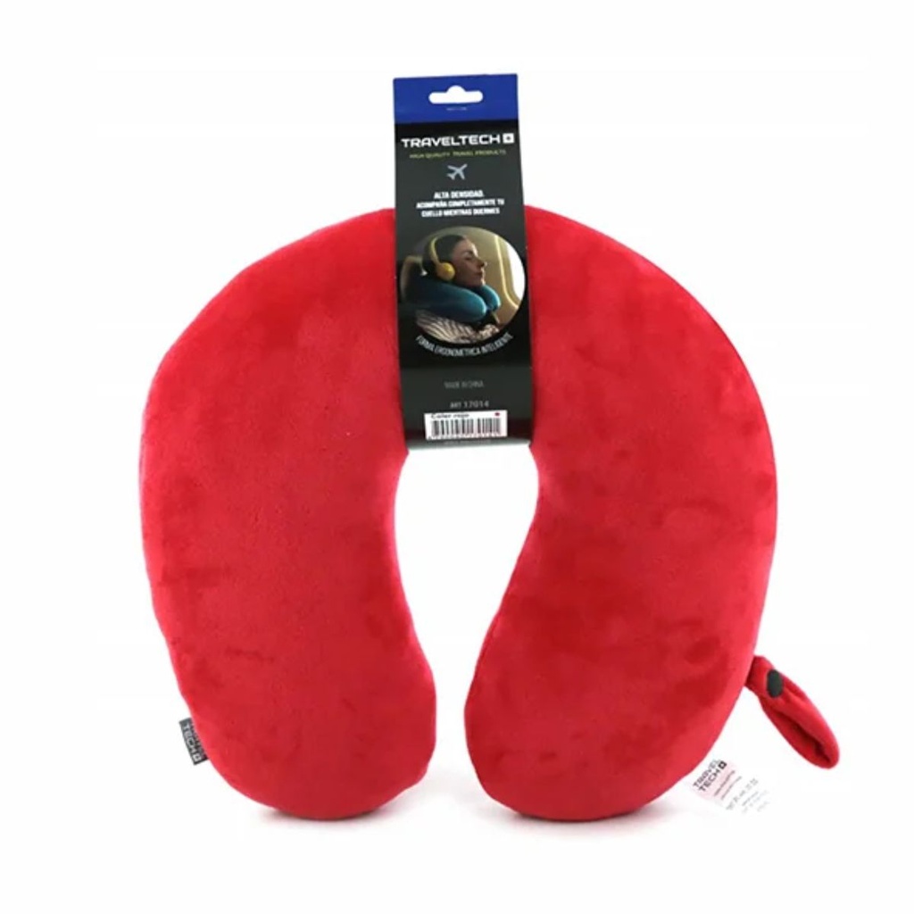 ALMOHADA TRAVEL TECH 17014 ROJO