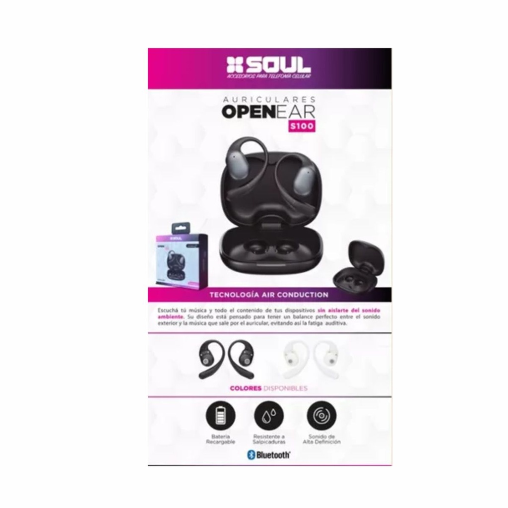 AURICULAR SOUL AUR-S100NE BT NEGRO