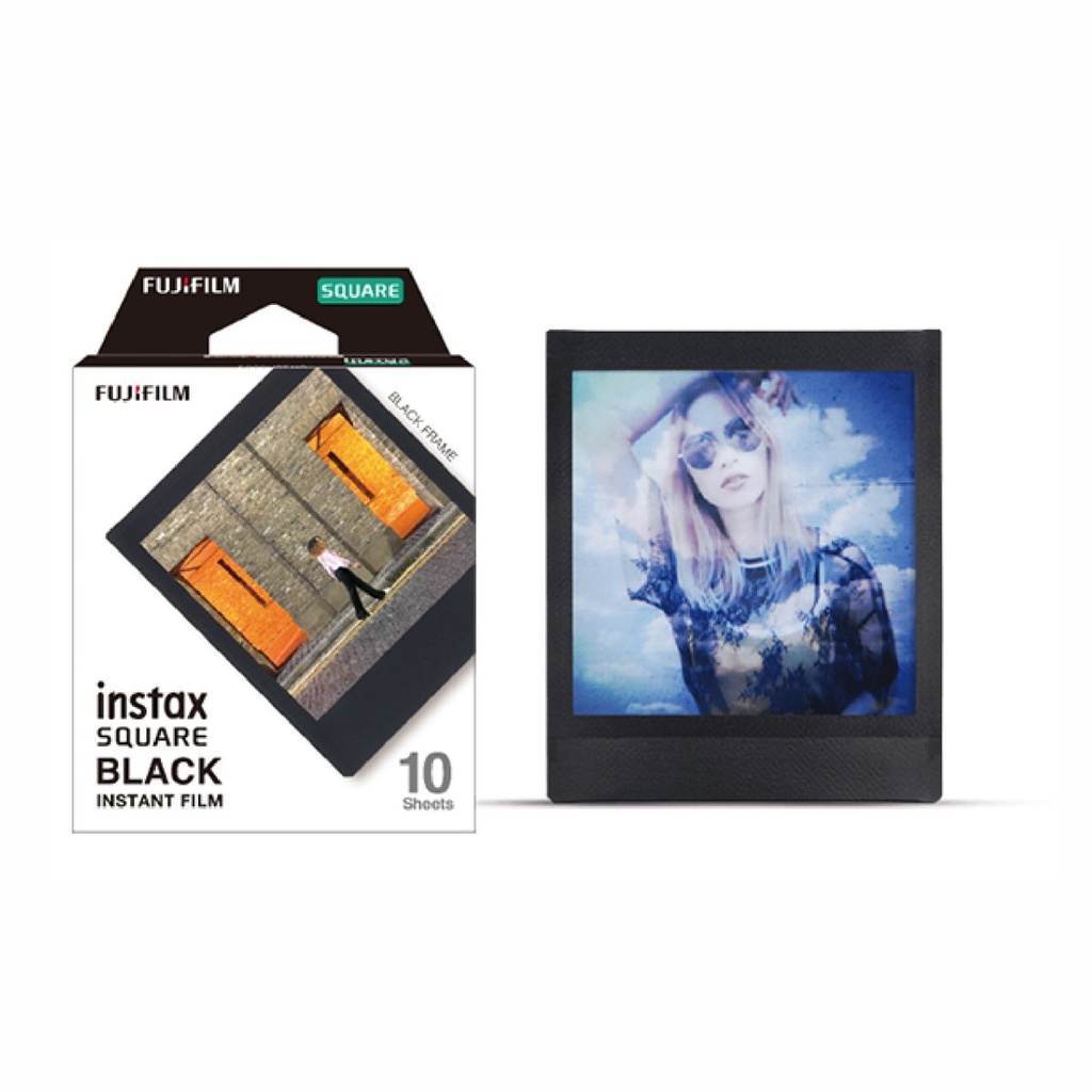 FILM FUJI INSTAX SQUARE BLACK FRAME 10 PK