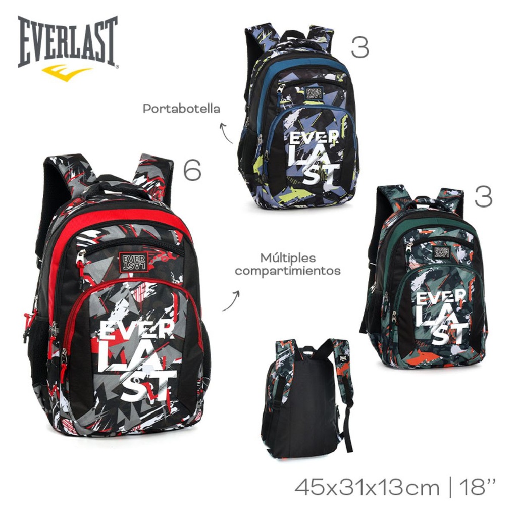 MOCHILA EVERLAST 52417 VERDE