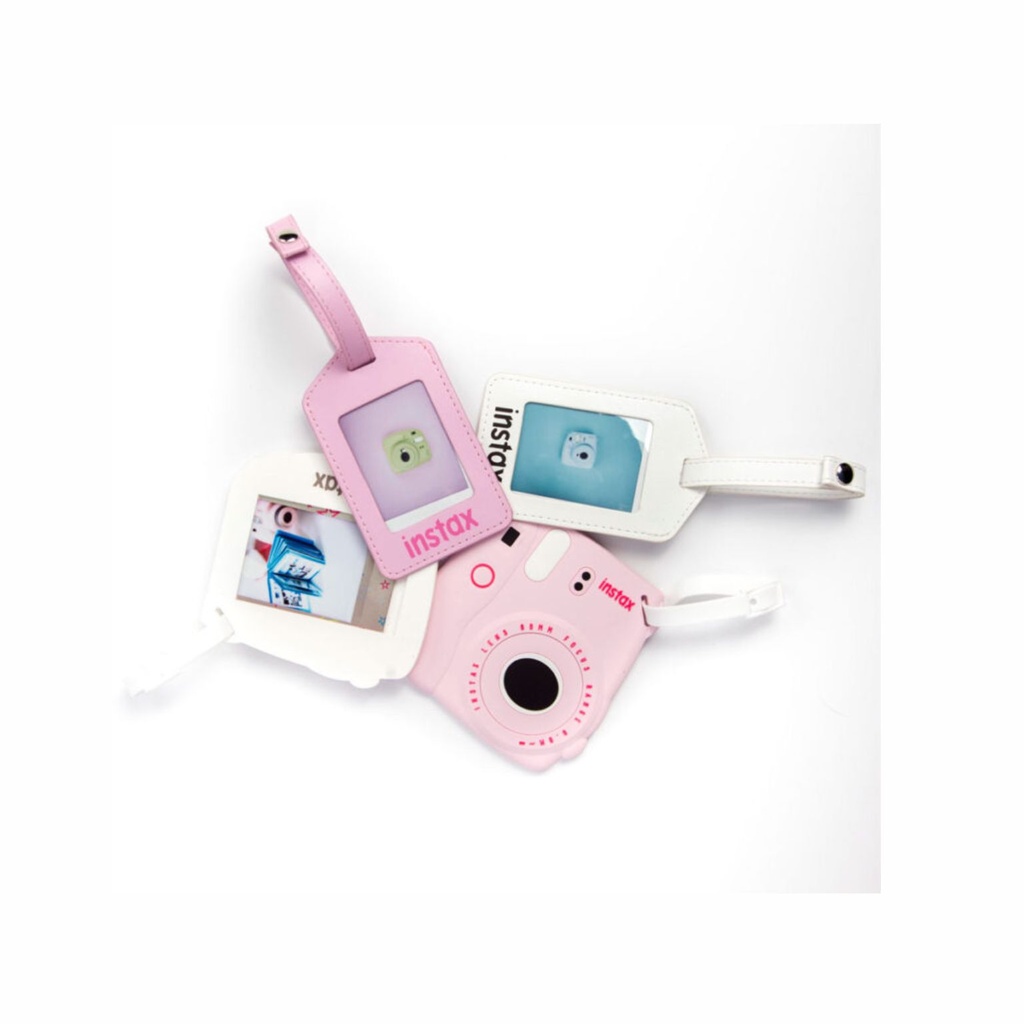 IDENTIFICADOR PARA EQUIPAJE FUJI INSTAX ECO-CUERO BLANCO