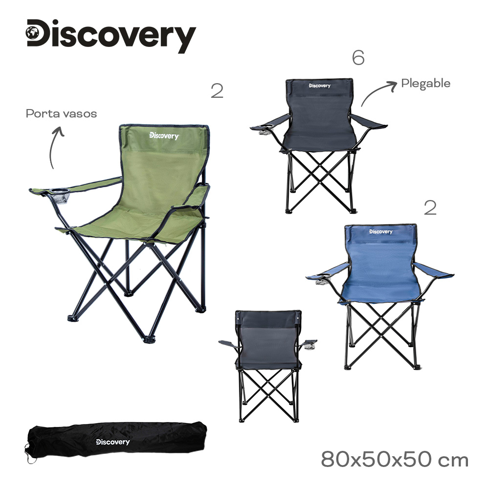 SILLA CAMPING DISCOVERY 17893 VERDE