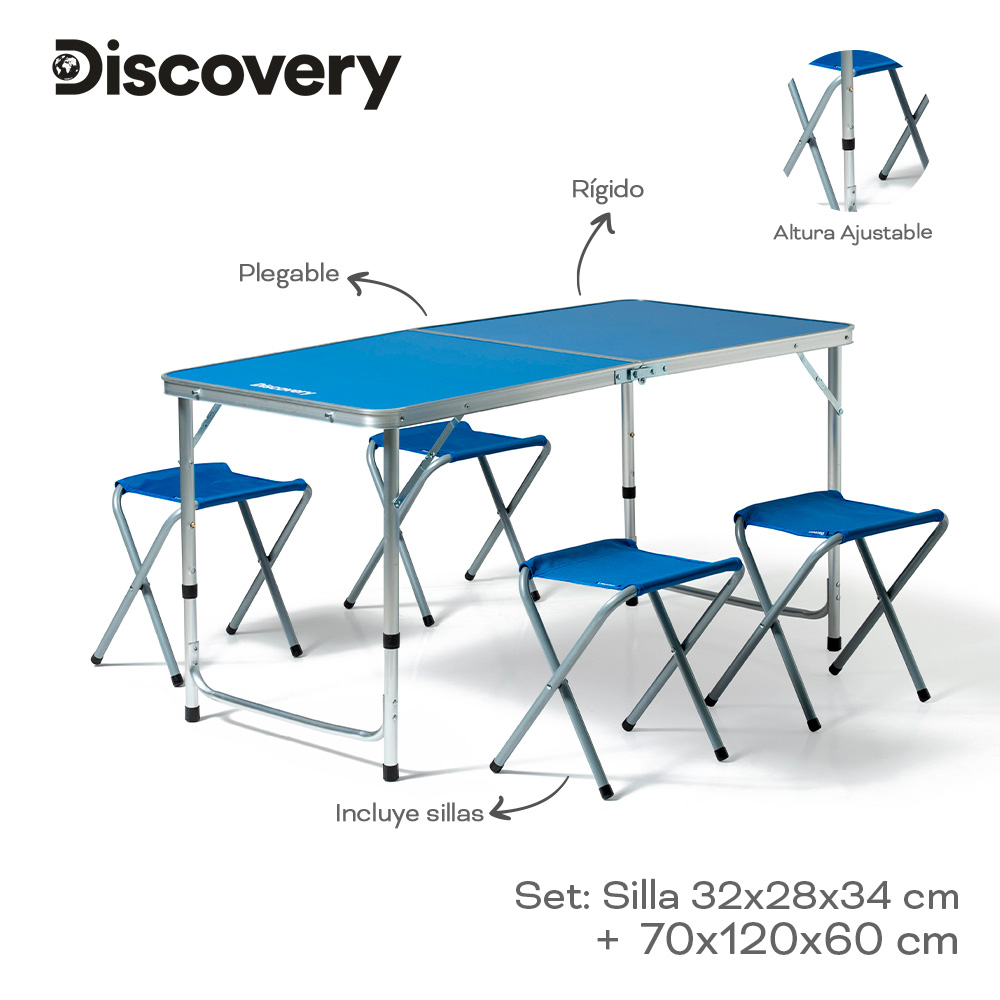 SET CAMPING DISCOVERY 17896 AZUL