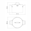 OLLA TRAMONTINA 62145/240 GRANO 24CM ALTA
