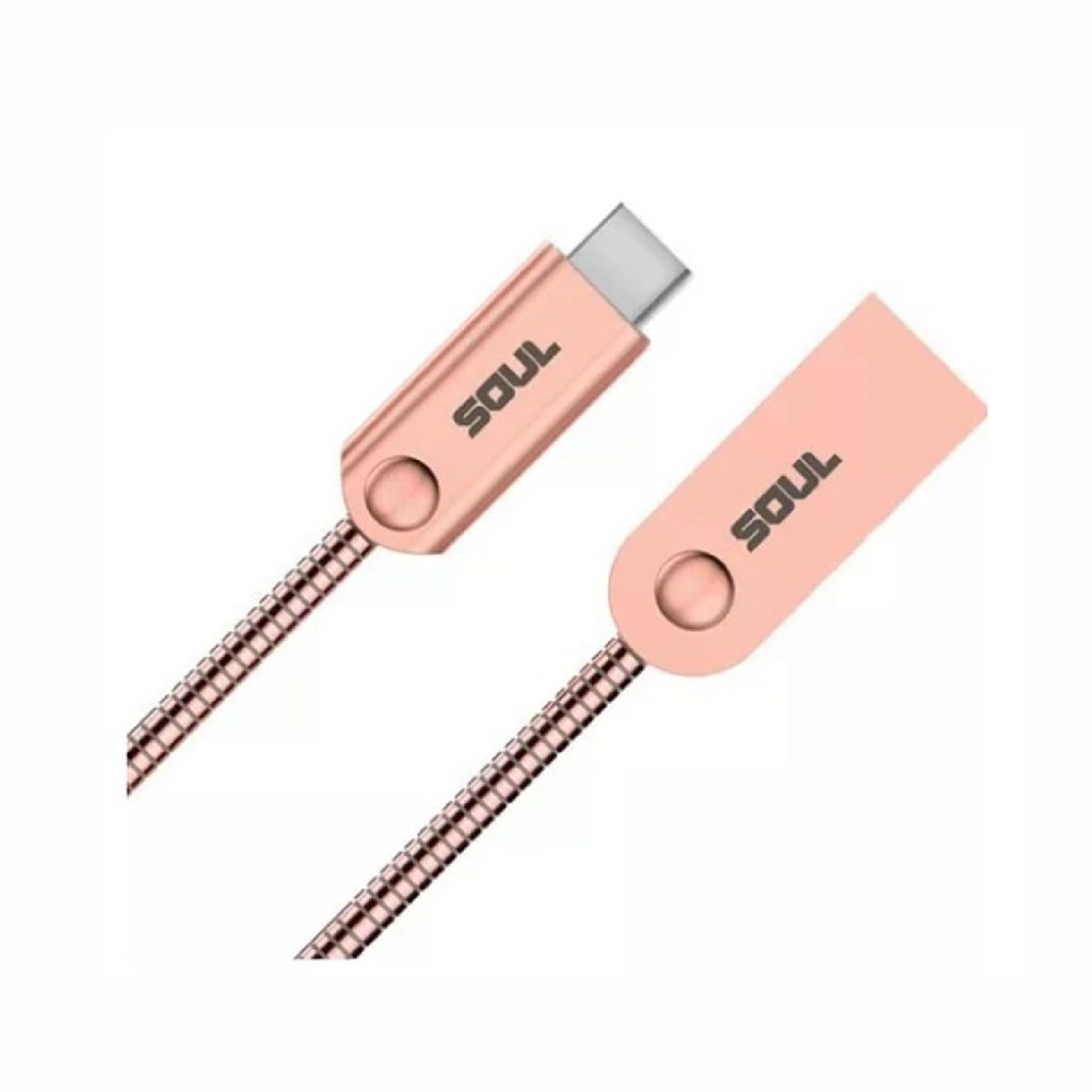 CABLE DE DATOS SOUL IRON FLEX TYPE-C DORADO