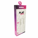 CABLE DE DATOS SOUL FLAT USB-FCCBL TIPO C-TIPO C 1.2M