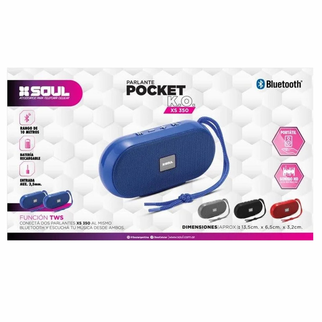 PARLANTE SOUL PLT-XS350NE NEGRO