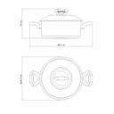 CACEROLA TRAMONTINA 62723/240 SOLAR 24CM