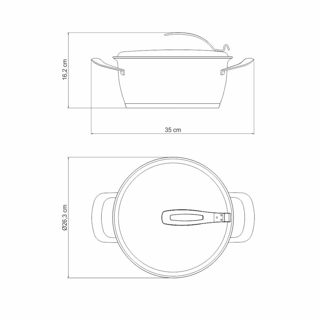OLLA TRAMONTINA 62363/240 VENTURA 24CM