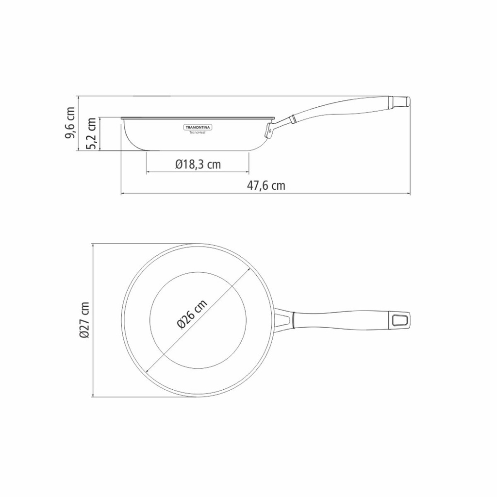 SARTEN TRAMONTINA 62155/260 GRANO 26CM