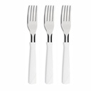TENEDOR DE MESA TRAMONTINA 23162/380 NEW KOLOR BLANCO 3PZS