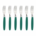 TENEDOR DE MESA TRAMONTINA 23362/622 IPANEMA VERDE 6PZS