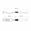 TENEDOR DE MESA TRAMONTINA 23362/644 IPANEMA SALMON 6PZS