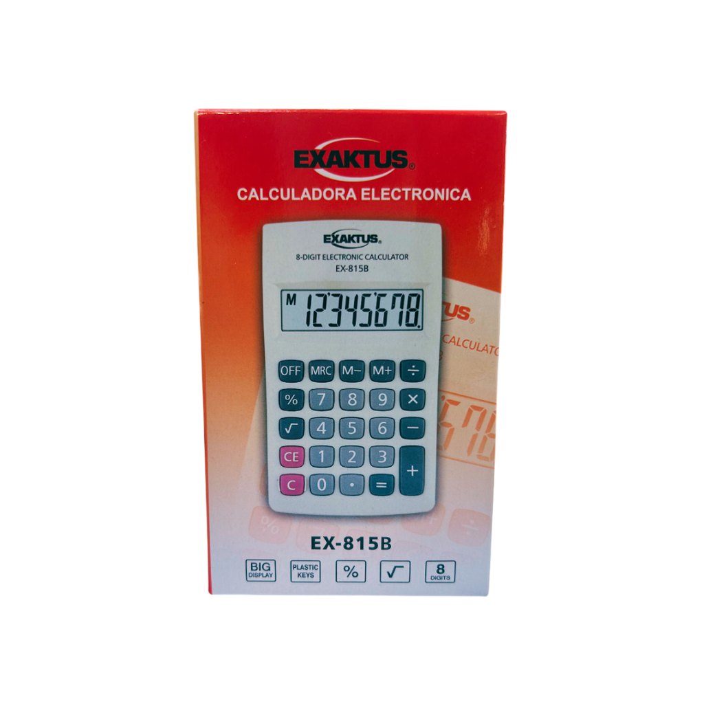 CALCULADORA EXAKTUS EX-815B BLANCO