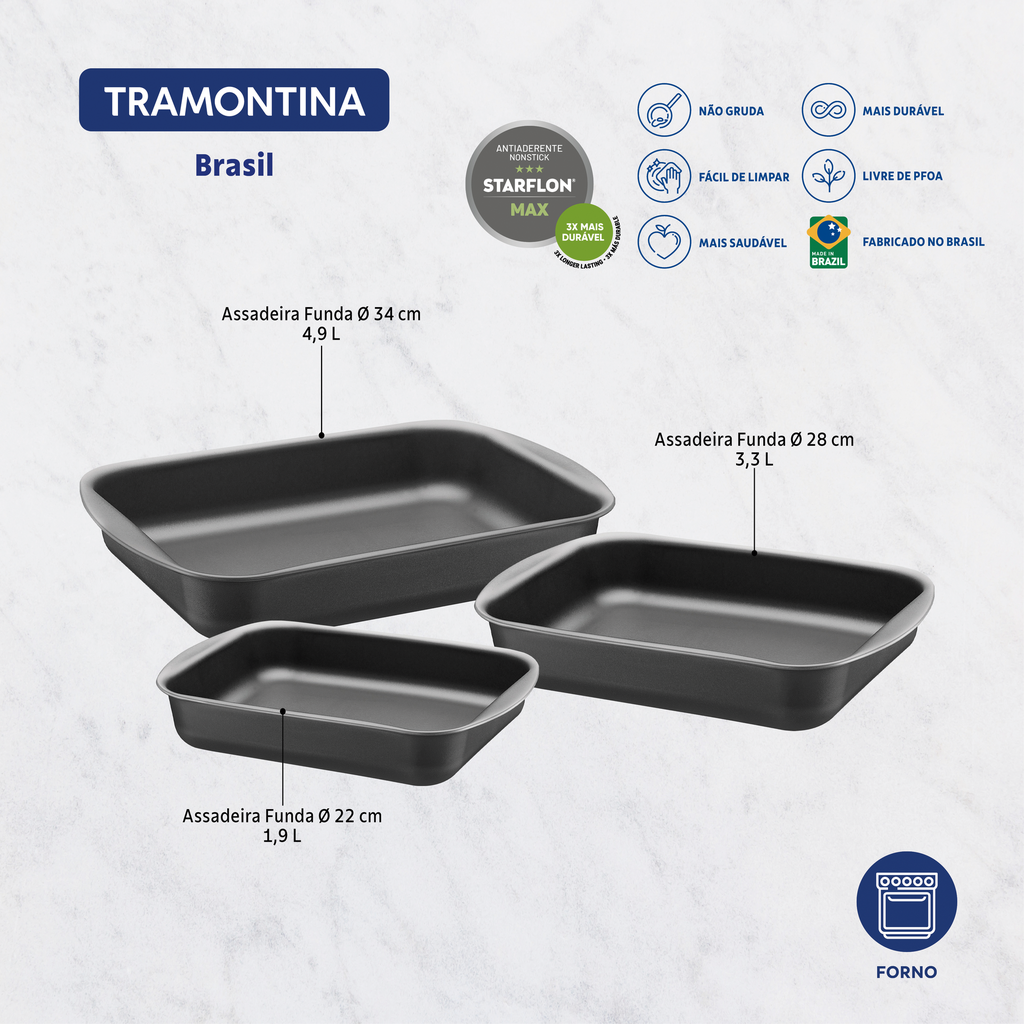 JUEGO DE ASADERAS TRAMONTINA 20099/020 BRASIL 3PZS