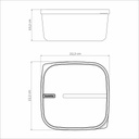 CONTENEDOR TRAMONTINA 25466/021 MIX COLOR 3400ML