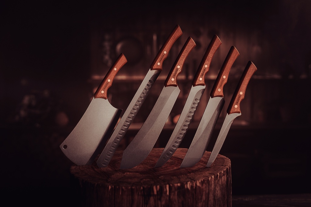 CUCHILLO BUTCHER/CARNE TRAMONTINA 22841/110 BLACK