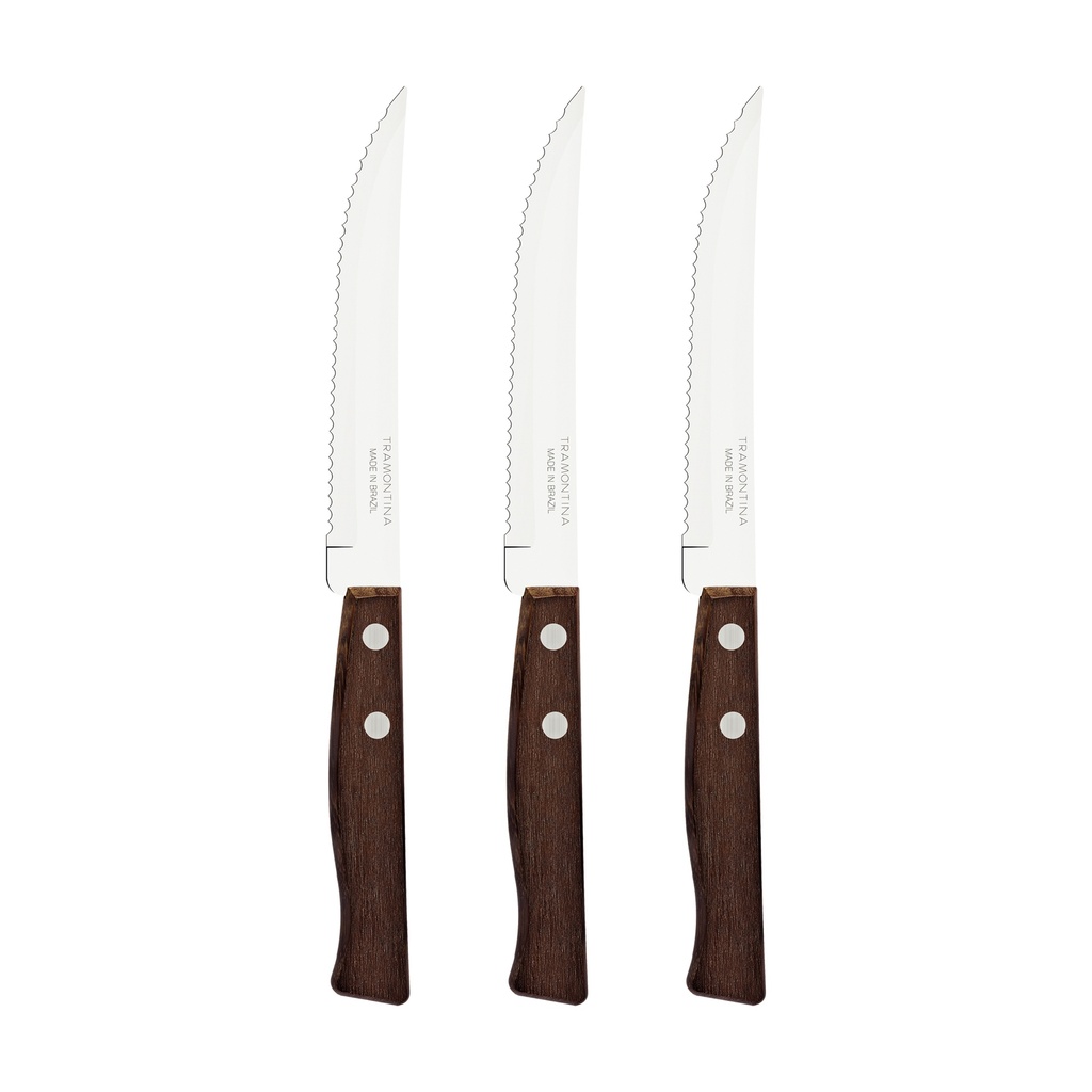 JUEGO CUCHILLOS PARA ASADO TRAMONTINA 22200/305 TRADICIONAL 3PZS