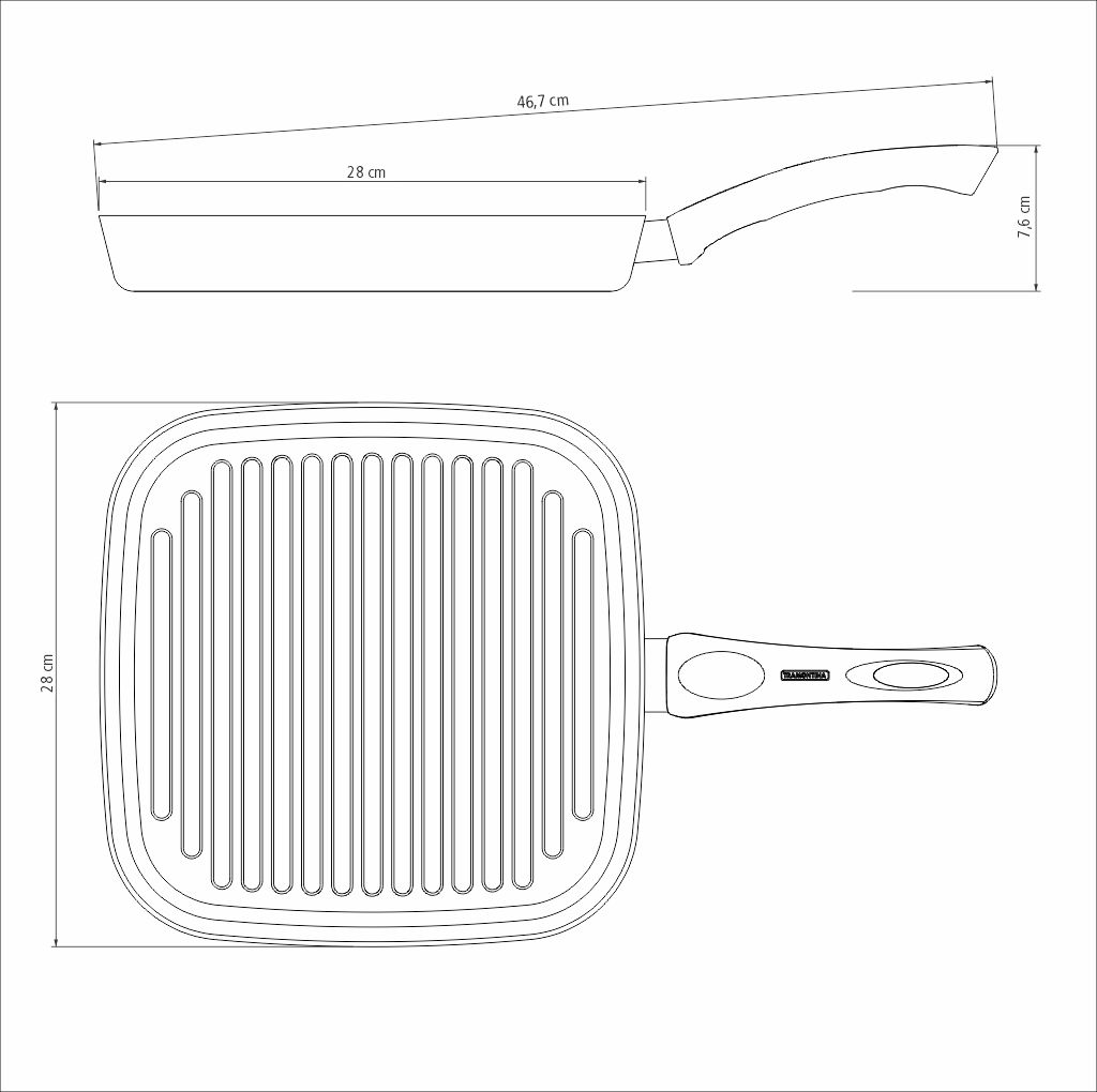 BIFERA TRAMONTINA 28515/628 PARIS T 28CM