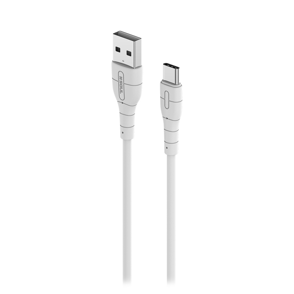 CABLE DE DATOS SOUL CLASSIC USB-FCLT30 TIPO C 1M FRASCO x 30