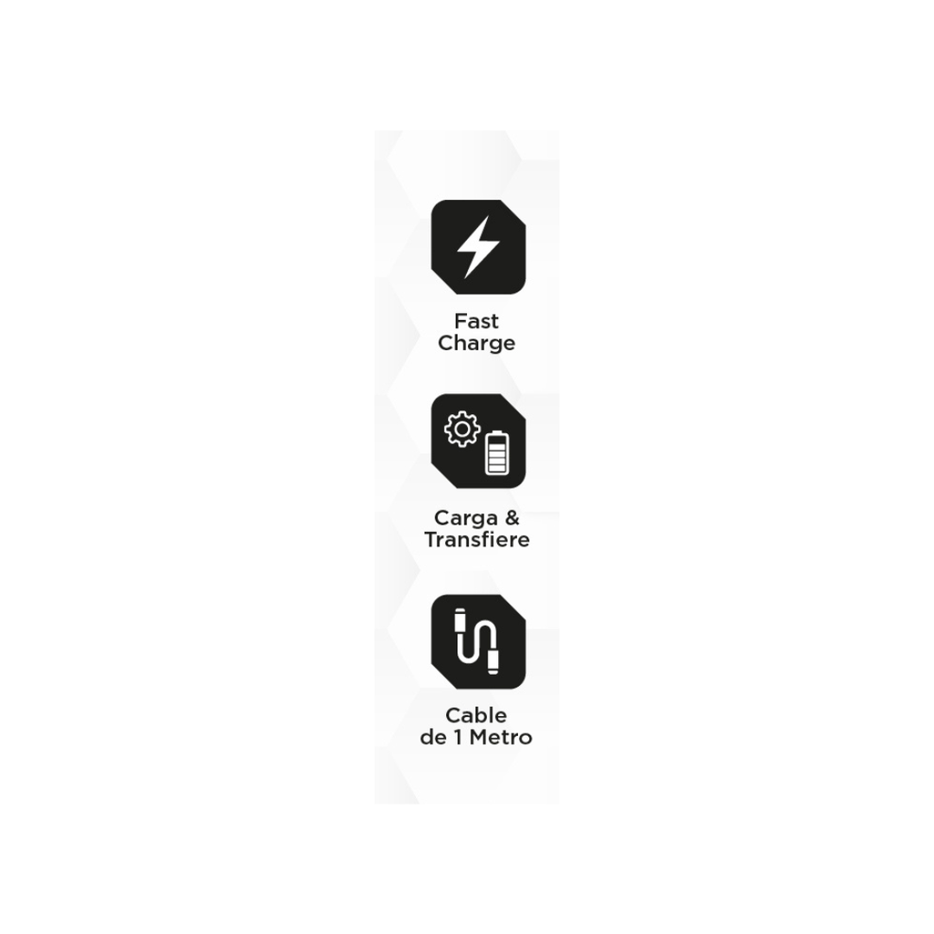 CABLE DE DATOS SOUL MAGNETICO USB-M30TNE USB-TC 30w