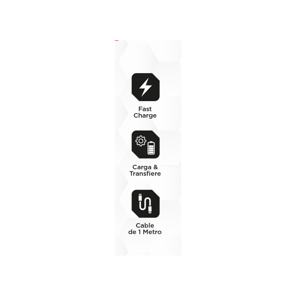 CABLE DE DATOS SOUL MAGNETICO USB-M27TLBL TC-L 27w BLANCO