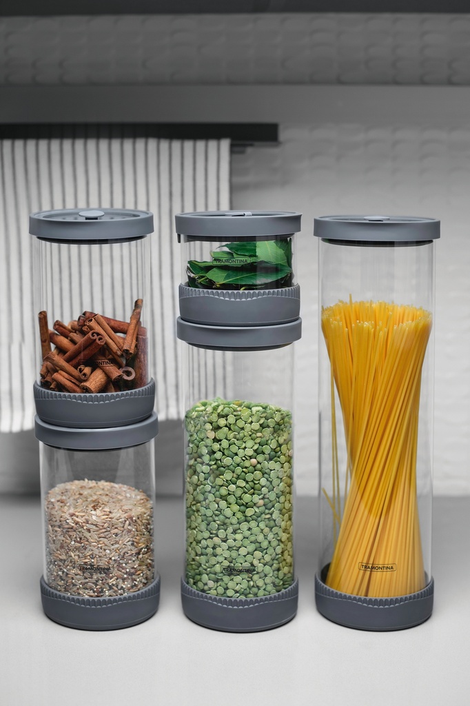 JUEGO DE CONTENEDORES DE VIDRIO TRAMONTINA 64220/760 5 PZS