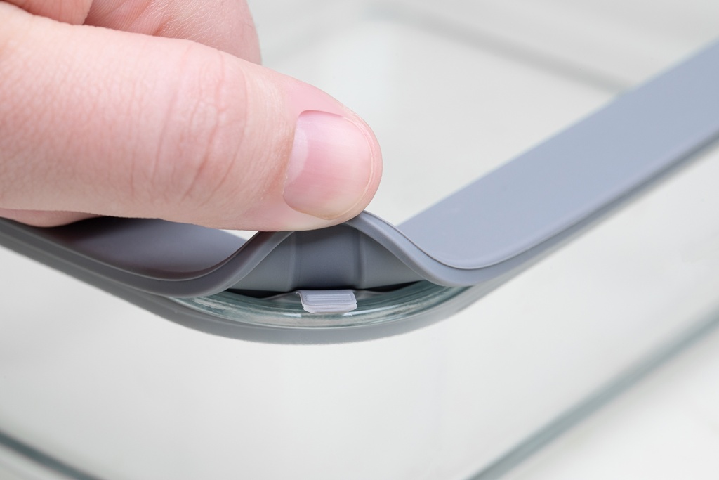 JUEGO DE CONTENEDORES DE VIDRIO TRAMONTINA 64220/770 CON TAPA DE SILICONA