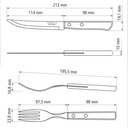 JUEGO P/ASADO TRAMONTINA 21199/711 POLYWOOD 12 PZAS