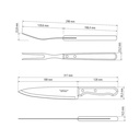 KIT P/ASADO TRAMONTINA 22399/036 CHURRASCO 3 PZAS 