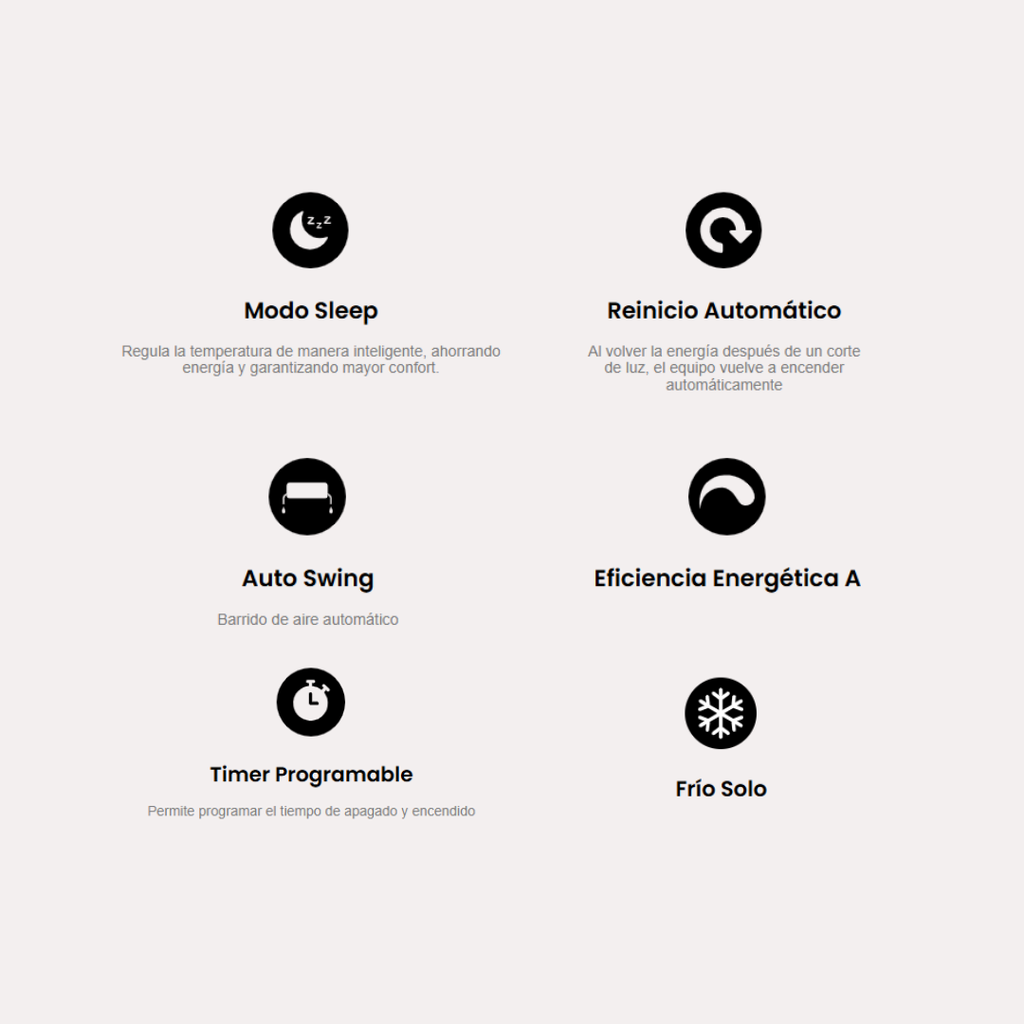 AIRE ELECTRA EWF12FC VENTANA 3600W