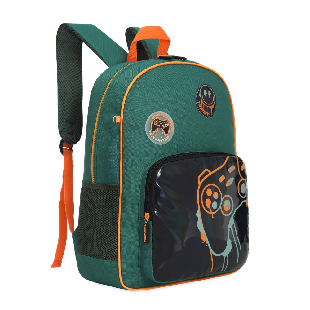 MOCHILA TRENDY 30168 17" VERDE MILITAR