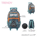 MOCHILA CARRO TRENDY 28786 17" AZUL