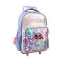 MOCHILA CARRO TRENDY 28774 15" CELESTE C/CARTUCHERA