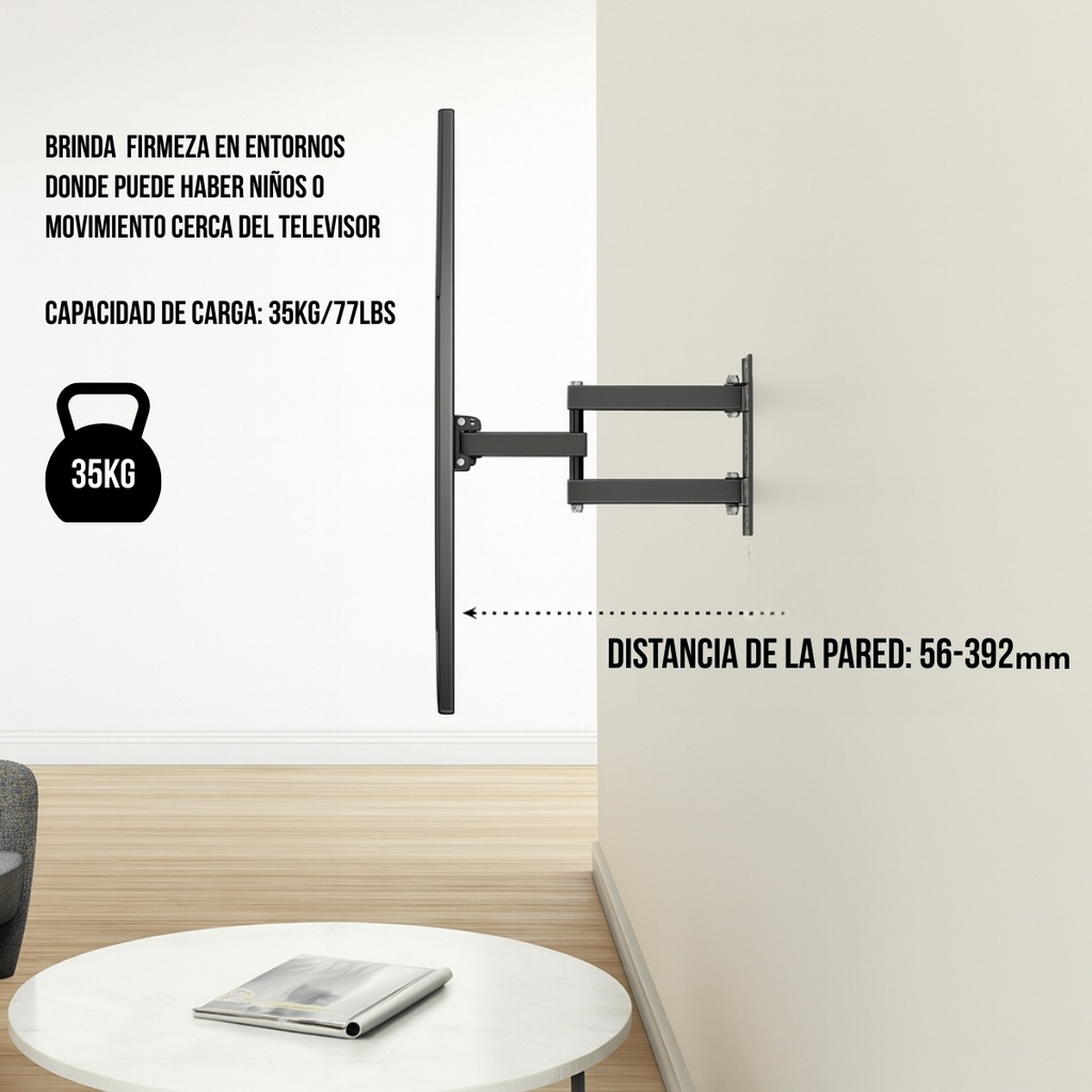 SOPORTE DE TV NIVIKO NVK68-223 C/BRAZO 14-42"