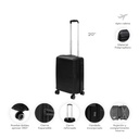 VALIJA DISCOVERY 19179 CARRY ON 20" NEGRO