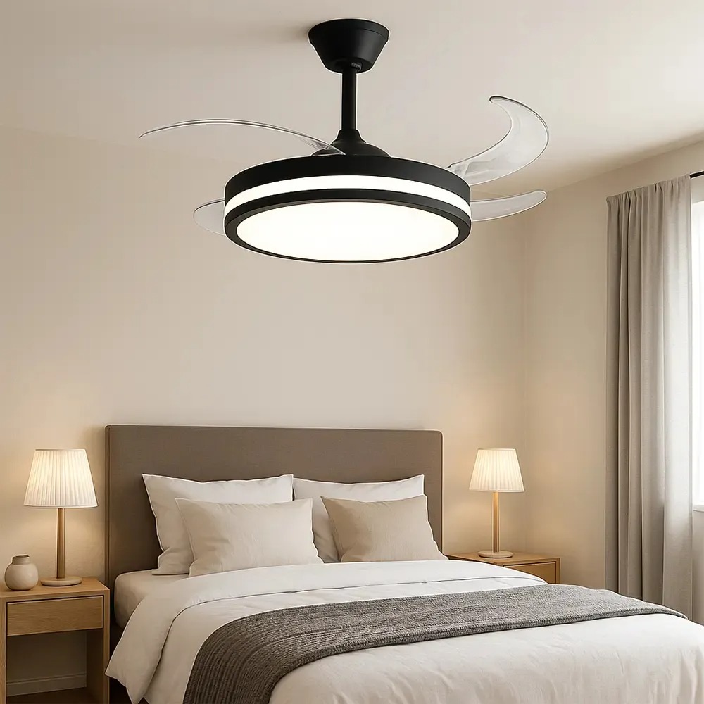 VENTILADOR LILIANA VTHN603R RETRACTIL NEGRO