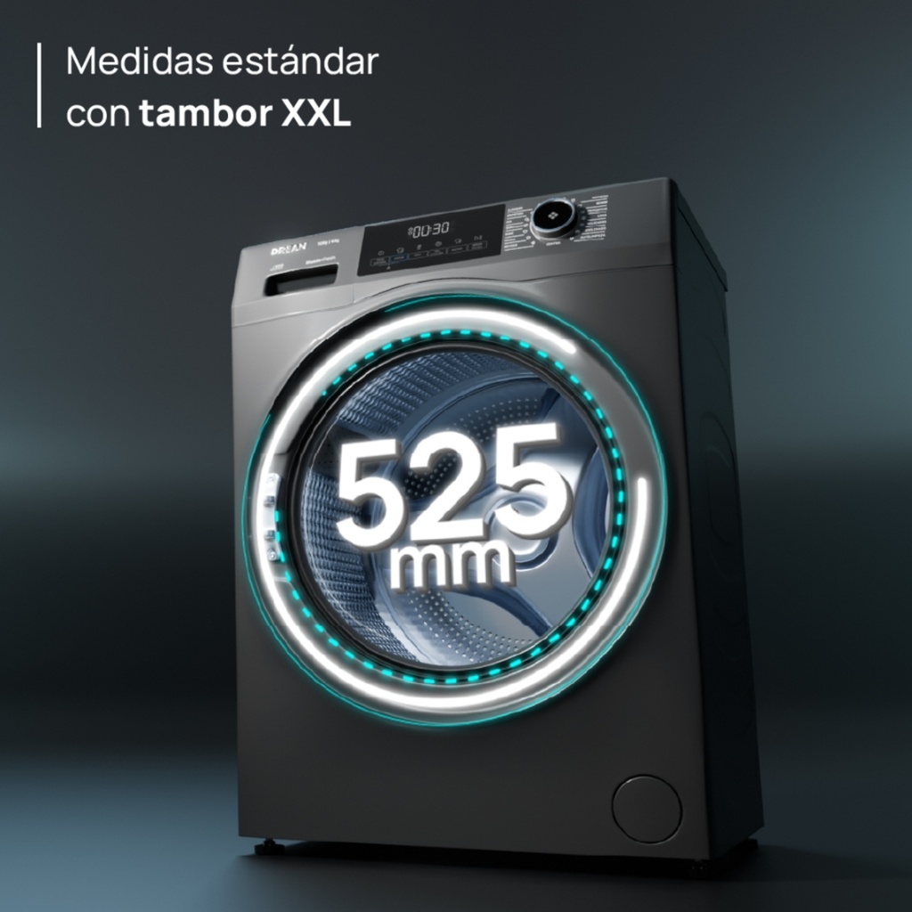 LAVASECARROPAS DREAN LSCDR1006SGO 10/6K INVERTER GRIS