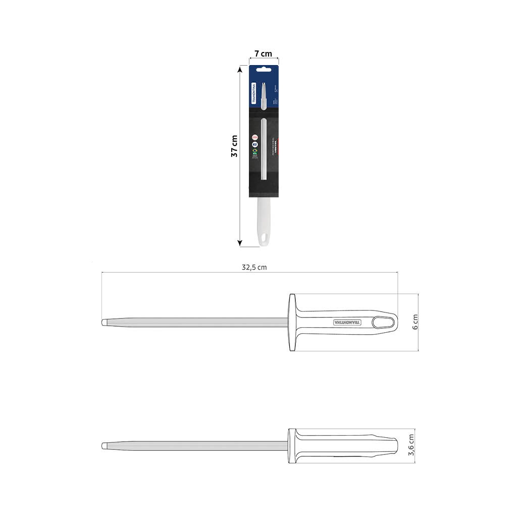 AFILADOR TRAMONTINA 24641/188 PROFISSIONAL MASTER 8"