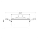 CACEROLA TRAMONTINA 20261/618 TURIM 18CM