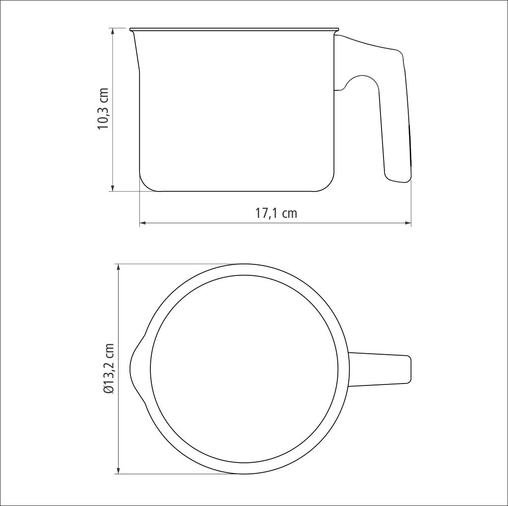HERVIDOR TRAMONTINA 20332/612 TURIM 12CM