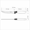 CUCHILLOS P/ASADO TRAMONTINA 23360/315 IPANEMA 3PZS AZUL