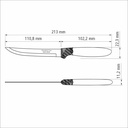 CUCHILLOS P/ASADO TRAMONTINA 23360/385 IPANEMA 3PZS BLANCO