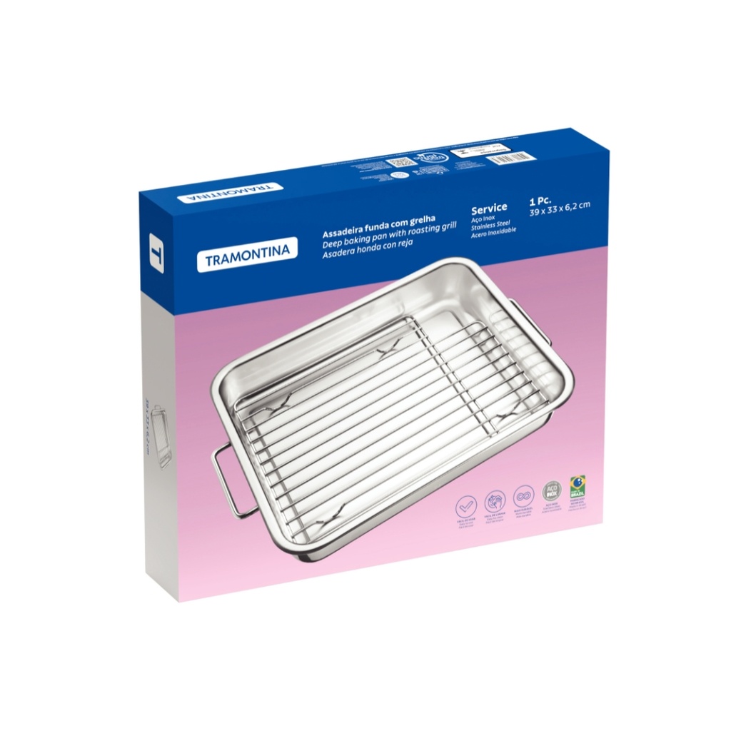 FUENTE CON PARRILLA TRAMONTINA 61409/380 SERVICE 34CM