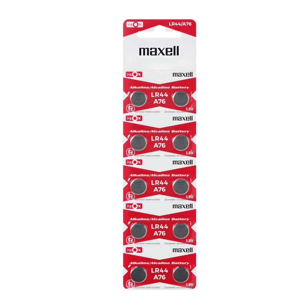 PILA MAXELL LR44/A76 ALCALINA BP10