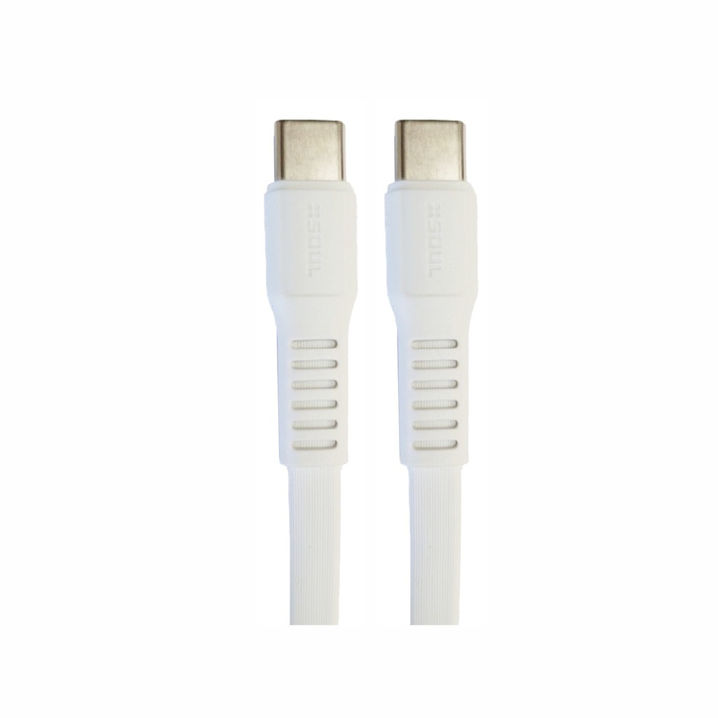 CABLE DE DATOS SOUL FLAT USB-FCCBL TIPO C-TIPO C 1.2M