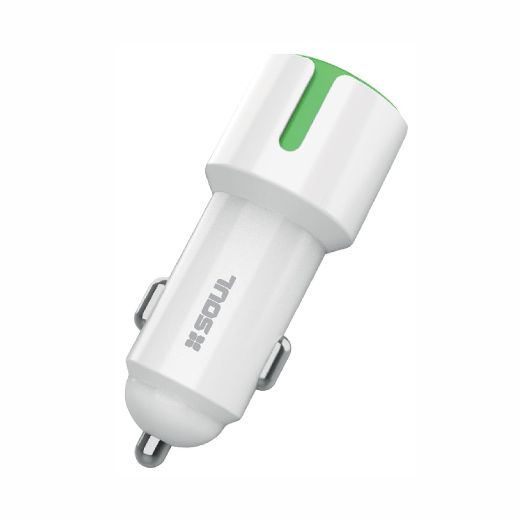 CARGADOR DE AUTO SOUL CAQ-USBDUALL SHARE 2.4A LIGHTNING