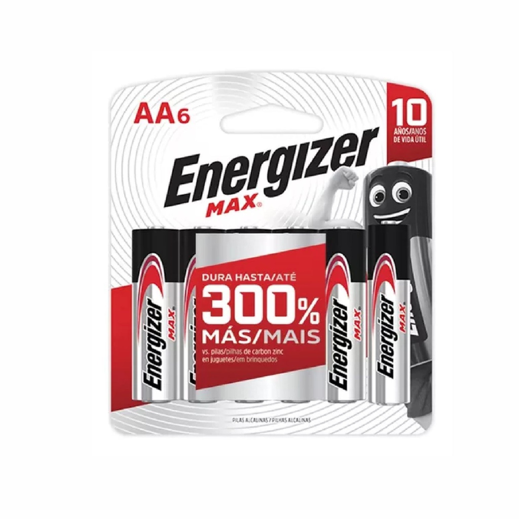 PILA ENERGIZER AA ALCALINA E91-BP6
